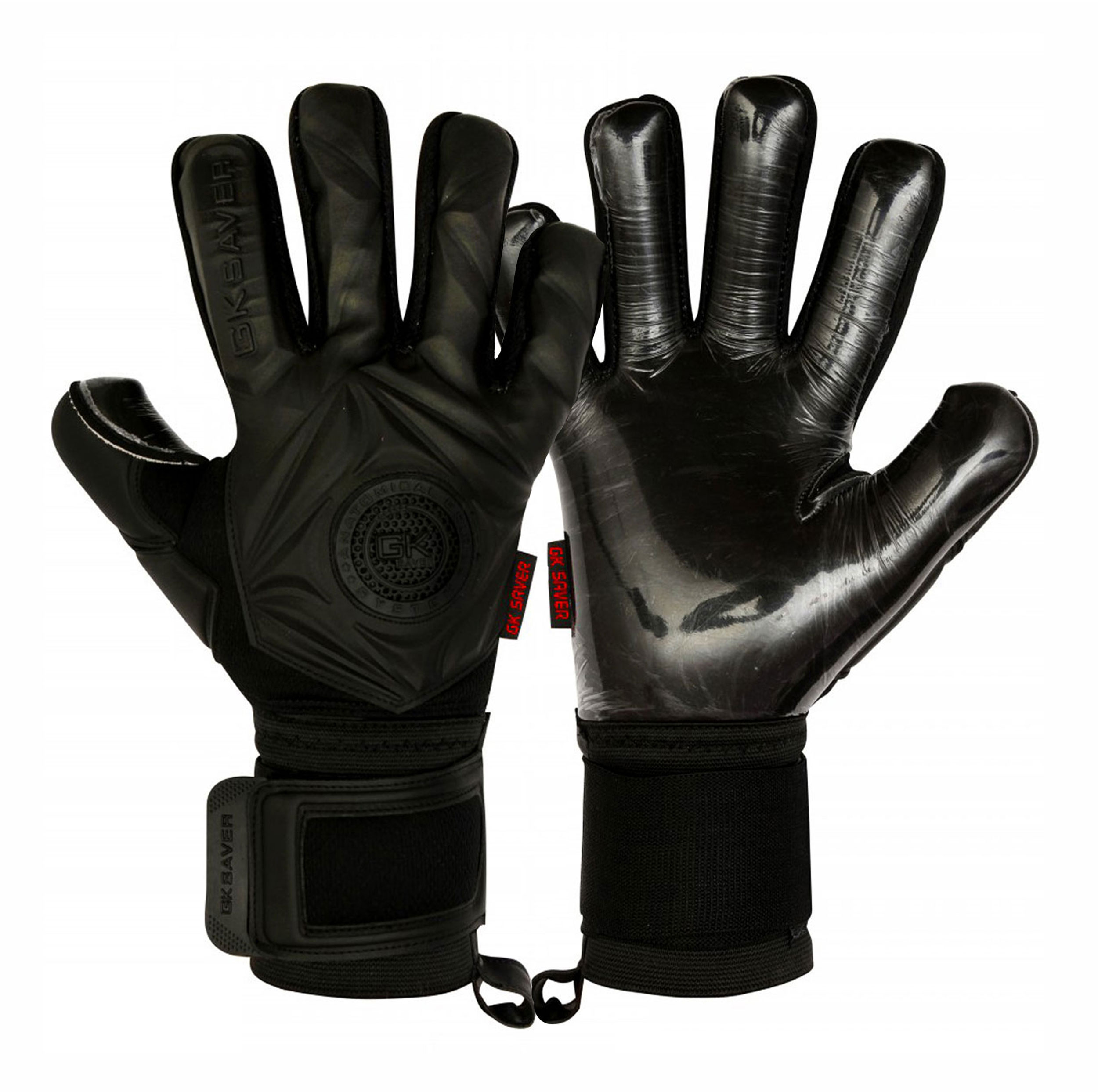 Gk Saver Prime Pro Black/Blue Football goalkeeper Gloves Size 6-11 