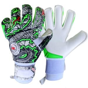 Gants De Gardien De But GK Saver - Paume Latex 4mm, Dos Rembourré, Coupe Négative, Avec Ou Sans Protection Doigts - 8